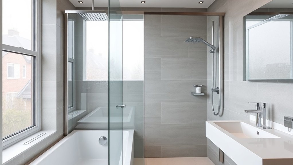 Semi-Frameless Shower Screens St Paul's