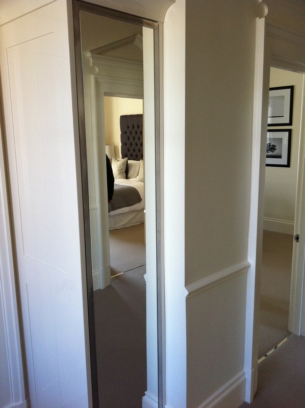 Full-length wardrobe mirror fitted in St Paul's home