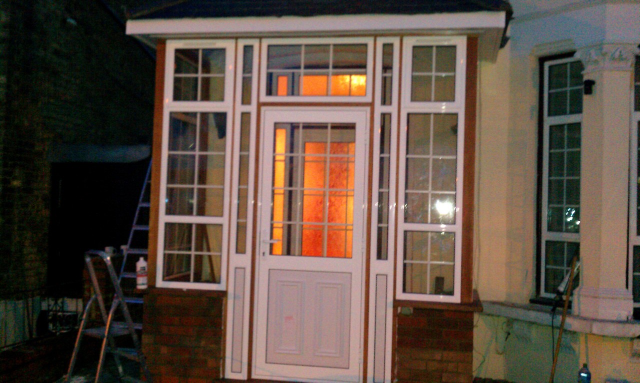 uPVC porch with Georgian bar glazing installed in St Paul's